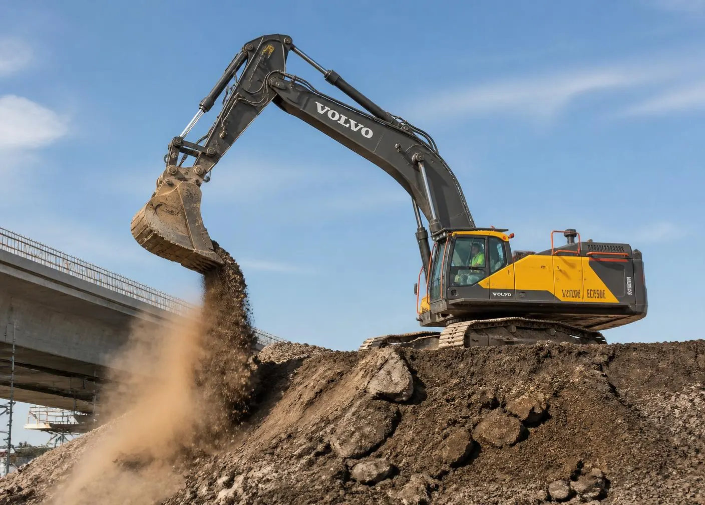 Excavator on a NSW civil earthworks site